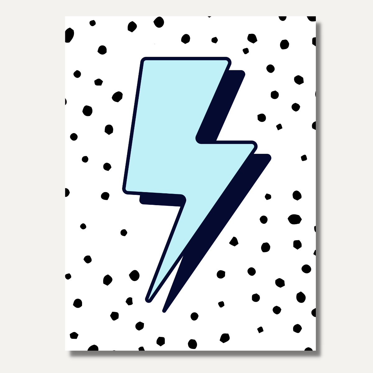 Blue Bolt Artwork | Giri Designs Wall Art – Giri Kids